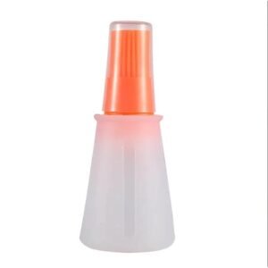 Tragbare Silikonölflasche mit Bürste, Grill-Ölbürsten, Gebäck-Kunststoff-Küchenölflasche, Outdoor-Back-Grillbürste