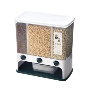 Food Storage Box Plastic Clear Container Wall-mounted Grain Storage Box Kitchen Set