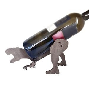 douba creative wine bottle rack self assembled wooden dinosaur model wine rack wine rack wine set