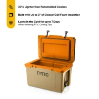 RTIC 52 QT Ultra-Light Hard-Sided Ice Chest Cooler, Fits 76 Cans, Trailblazer - 图片 2
